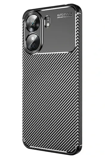 Newface Xiaomi Redmi 13C Kılıf Auto Focus Karbon Kapak - Siyah resmi