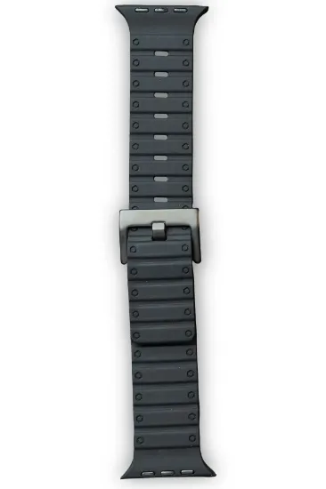 Newface Apple Watch 42mm Magnus Mıknatıslı Silikon Kordon - Siyah resmi