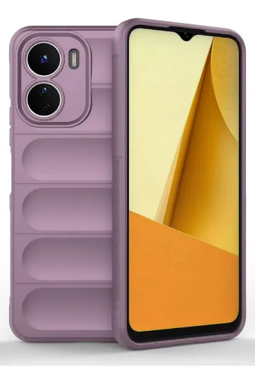 Newface Vivo Y16 Kılıf Optimum Silikon - Mor resmi