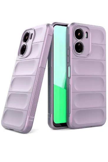 Newface Vivo Y16 Kılıf Optimum Silikon - Mor resmi