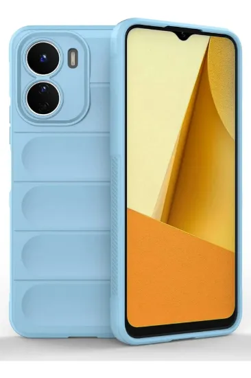 Newface Vivo Y16 Kılıf Optimum Silikon - Sky Blue resmi