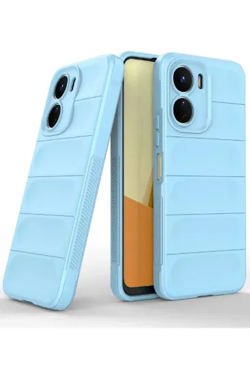 Newface Vivo Y16 Kılıf Optimum Silikon - Sky Blue resmi