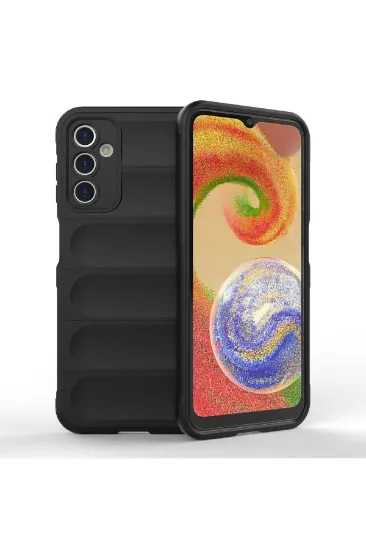 Newface Samsung Galaxy A14 4G Kılıf Optimum Silikon - Siyah resmi