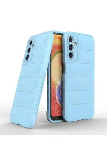Newface Samsung Galaxy A14 4G Kılıf Optimum Silikon - Sky Blue resmi