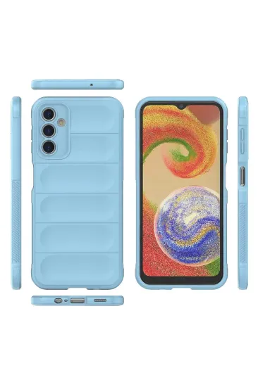 Newface Samsung Galaxy A14 4G Kılıf Optimum Silikon - Sky Blue resmi