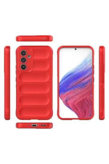Newface Samsung Galaxy A54 5G Kılıf Optimum Silikon - Kırmızı resmi