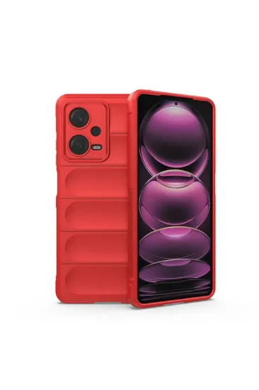 Newface Xiaomi Redmi Note 12 4G Kılıf Optimum Silikon - Kırmızı resmi