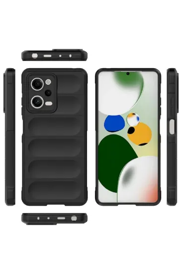Newface Xiaomi Redmi Note 12 Pro 5G Kılıf Optimum Silikon - Siyah resmi