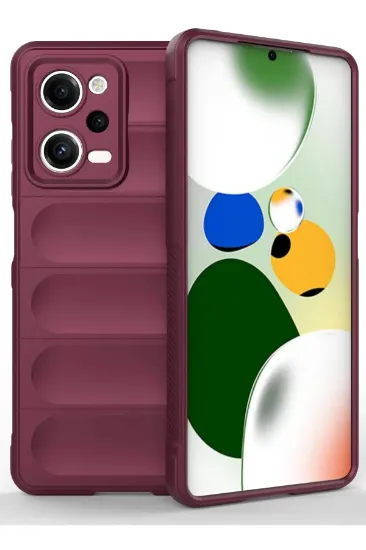 Newface Xiaomi Redmi Note 12 Pro 5G Kılıf Optimum Silikon - Bordo resmi