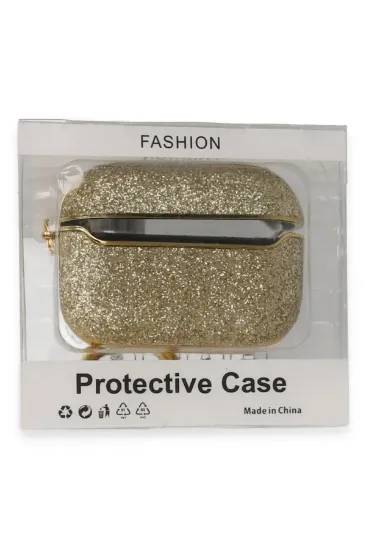 Newface Airpods 3 (3.nesil) Spell Simli Kılıf - Gold resmi