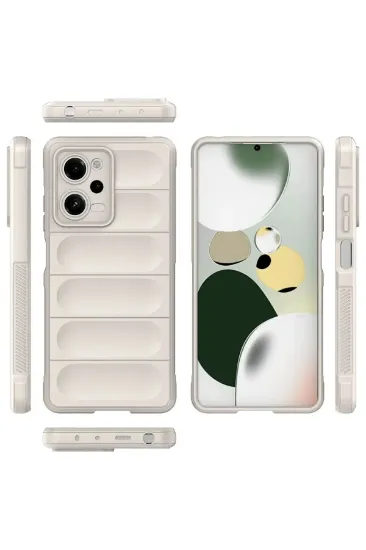 Newface Xiaomi Redmi Note 12 Pro 5G Kılıf Optimum Silikon - Krem resmi