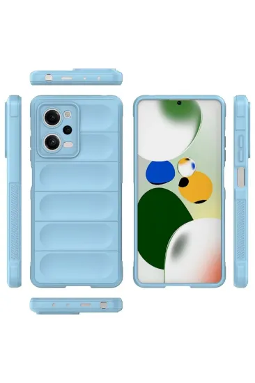 Newface Xiaomi Redmi Note 12 Pro 5G Kılıf Optimum Silikon - Sky Blue resmi