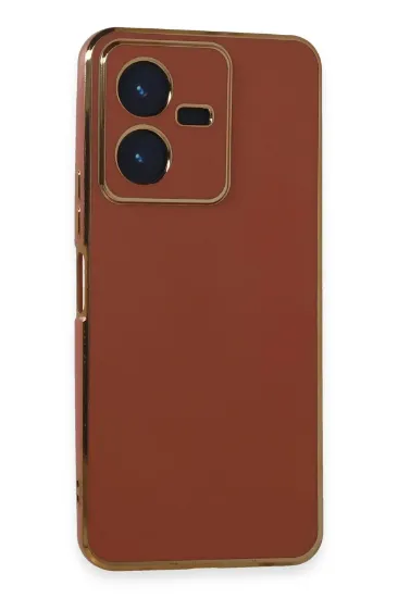 Newface Vivo Y22 2022 Kılıf Volet Silikon - Kırmızı resmi