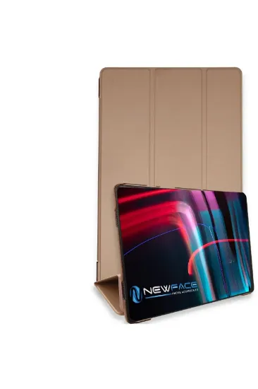 Newface Samsung Galaxy T220 Tab A7 Lite 8.7 Kılıf Tablet Smart Kılıf - Rose Gold resmi