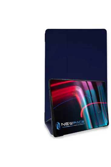 Newface Samsung Galaxy T220 Tab A7 Lite 8.7 Kılıf Tablet Smart Kılıf - Lacivert resmi