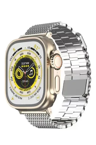 Newface Apple Watch 38mm Ascend Metal Kordon - Gümüş resmi