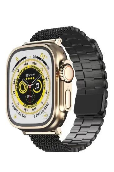 Newface Apple Watch 42mm Ascend Metal Kordon - Siyah resmi