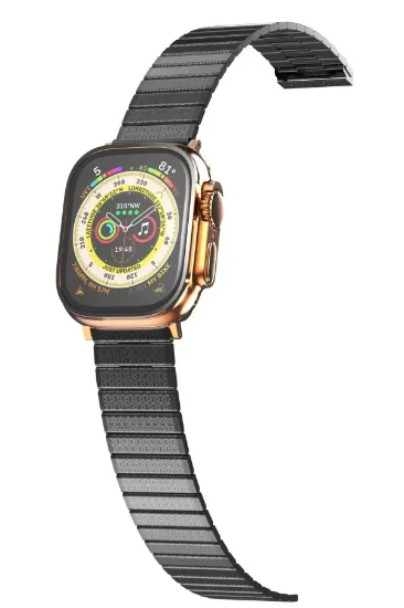 Newface Apple Watch 42mm Made Metal Kordon - Siyah resmi