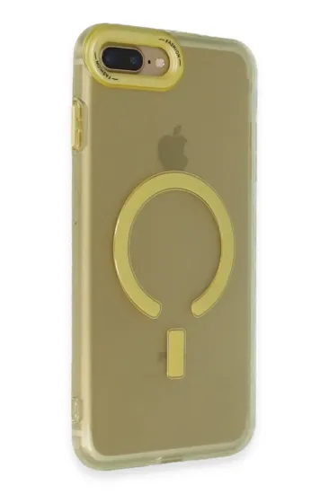 Newface iPhone 7 Plus Kılıf Troy Magsafe Kapak - Sarı resmi