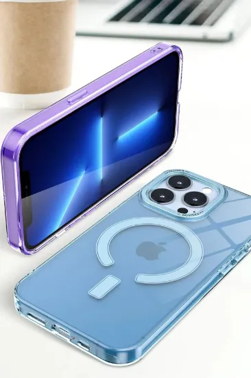 Newface iPhone 14 Pro Max Kılıf Troy Magsafe Kapak - Sarı resmi
