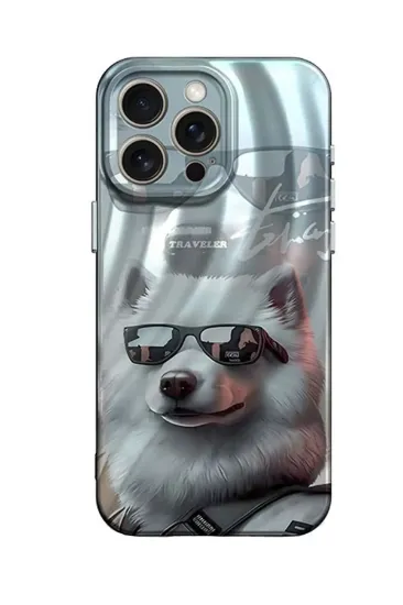 Newface iPhone 13 Pro Kılıf Crew Desenli Kapak - Köpek resmi