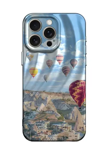 Newface iPhone 14 Pro Kılıf Crew Desenli Kapak - Kapadokya resmi