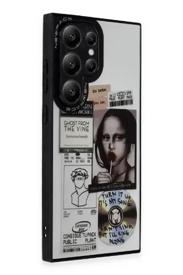 Newface Samsung Galaxy S23 Ultra Kılıf Mirror Desenli Kapak - Mirror - 2 resmi