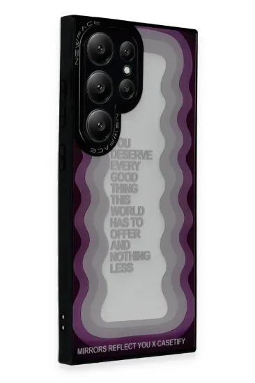 Newface Samsung Galaxy S24 Ultra Kılıf Mirror Desenli Kapak - Mirror - 5 resmi