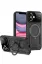Newface iPhone 11 Kılıf Joy Lens Standlı Kapak - Siyah resmi