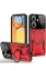 Newface Xiaomi Redmi 13C Kılıf Joy Lens Standlı Kapak - Kırmızı resmi
