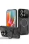 Newface Xiaomi Redmi Note 13 Pro 4G Kılıf Joy Lens Standlı Kapak - Siyah resmi