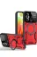 Newface Xiaomi Redmi 12C Kılıf Joy Lens Standlı Kapak - Kırmızı resmi