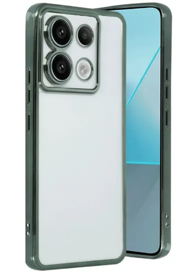 Newface Xiaomi Poco X6 Kılıf Razer Lensli Silikon - Yeşil resmi