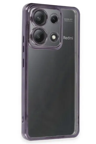 Newface Xiaomi Poco X6 Pro Kılıf Razer Lensli Silikon - Mor resmi