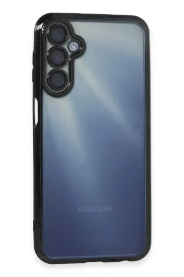 Newface Samsung Galaxy A35 5G Kılıf Razer Lensli Silikon - Siyah resmi