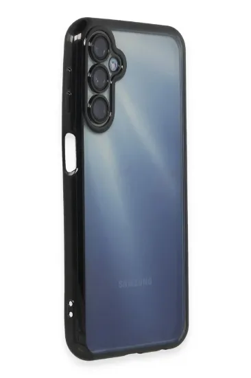 Newface Samsung Galaxy A35 5G Kılıf Razer Lensli Silikon - Siyah resmi
