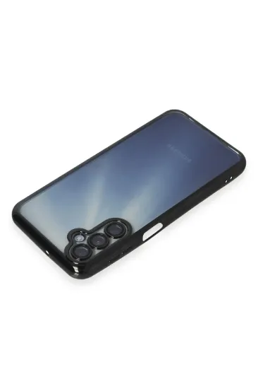 Newface Samsung Galaxy A55 5G Kılıf Razer Lensli Silikon - Siyah resmi