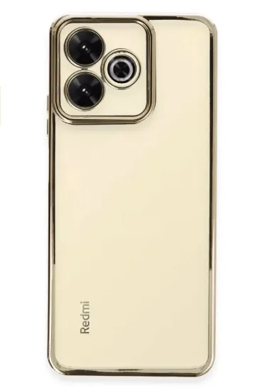 Newface Xiaomi Redmi 13 4G Kılıf Razer Lensli Silikon - Gold resmi