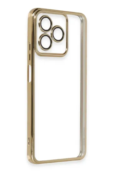 Newface Xiaomi Redmi 13 4G Kılıf Razer Lensli Silikon - Gold resmi