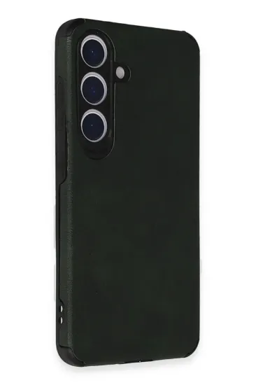 Newface Samsung Galaxy S24 Kılıf Loop Deri Silikon - Yeşil resmi