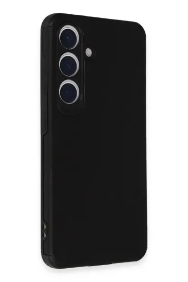 Newface Samsung Galaxy S24 Plus Kılıf Loop Deri Silikon - Siyah resmi