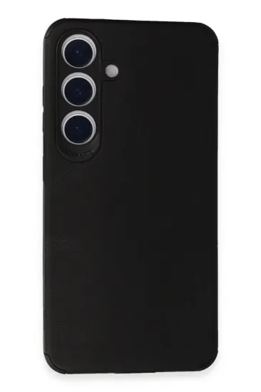 Newface Samsung Galaxy S24 Plus Kılıf Loop Deri Silikon - Siyah resmi