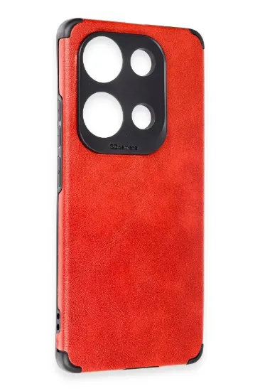Newface Xiaomi Redmi Note 13 4G Kılıf Loop Deri Silikon - Kırmızı resmi