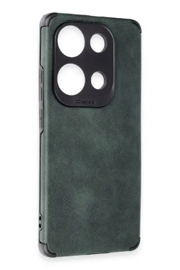 Newface Xiaomi Redmi Note 13 4G Kılıf Loop Deri Silikon - Yeşil resmi