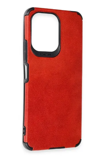 Newface Xiaomi Redmi 13C Kılıf Loop Deri Silikon - Kırmızı resmi