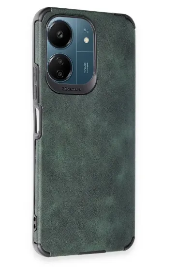 Newface Xiaomi Redmi 13C Kılıf Loop Deri Silikon - Yeşil resmi