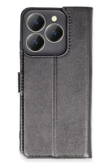 Newface Realme C63 Kılıf Trend S Plus Kapaklı Kılıf - Siyah resmi
