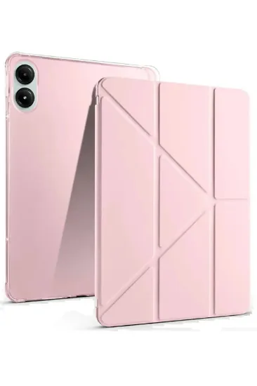 Newface Xiaomi Redmi Pad Pro 12.1 Kılıf Kalemlikli Mars Tablet Kılıfı - Rose Gold resmi