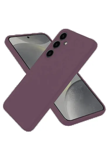 Newface Samsung Galaxy A06 Kılıf First Silikon - Mürdüm resmi