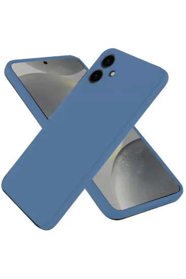 Newface Samsung Galaxy A06 Kılıf First Silikon - Mavi resmi